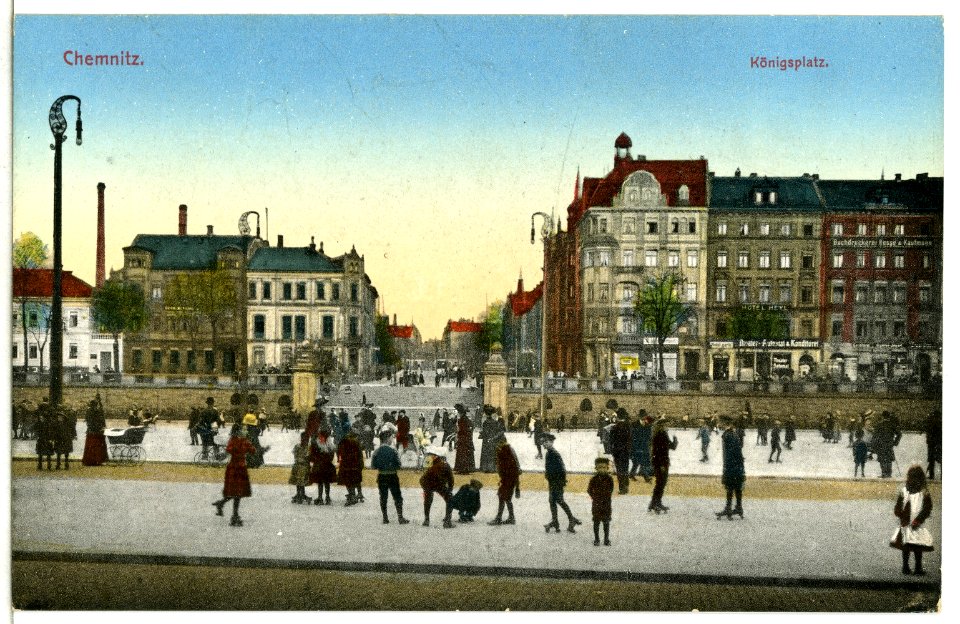 13073-Chemnitz-1911-Königsplatz-Brück & Sohn Kunstverlag