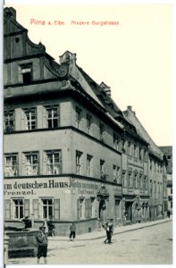 12960-Pirna-1911-Niedere Burgstraße-Brück & Sohn Kunstverlag