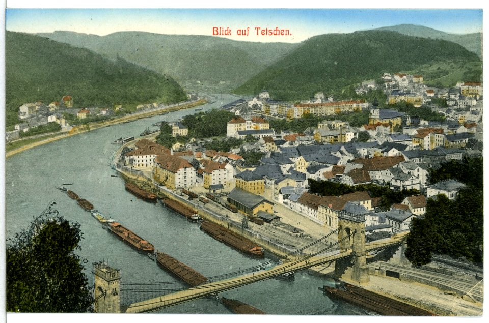 13365-Tetschen-1911-Blick auf Tetschen-Brück & Sohn Kunstverlag