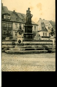 12505-Annaberg-1911-Barbara Uttmann-Denkmal auf dem Markt-Brück & Sohn Kunstverlag