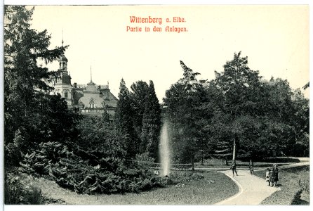 13117-Wittenberg-1911-Partie in den Anlagen-Brück & Sohn Kunstverlag