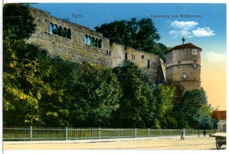 13389-Eger-1911-Kaiserburg und Mühltorturm-Brück & Sohn Kunstverlag