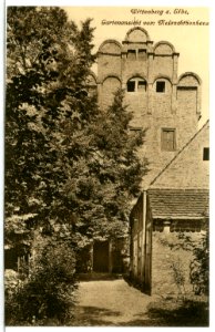 12983-Wittenberg-1911-Gartenansicht vom Melanchthonhaus-Brück & Sohn Kunstverlag