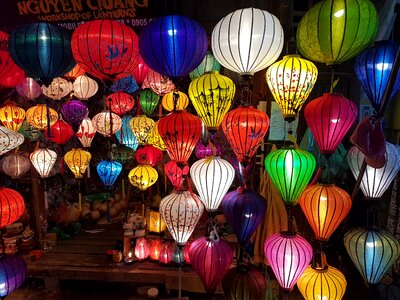 Hoi an vietnam night market photo