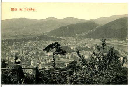 13370-Tetschen-1911-Blick auf Tetschen-Brück & Sohn Kunstverlag