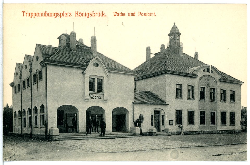 12988-Königsbrück-1911-Truppenübungsplatz, Wache und Post-Brück & Sohn Kunstverlag