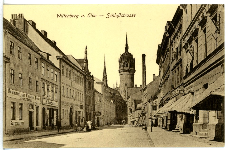 12920-Wittenberg-1911-Schloßstraße-Brück & Sohn Kunstverlag