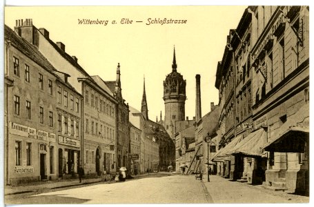 12920-Wittenberg-1911-Schloßstraße-Brück & Sohn Kunstverlag