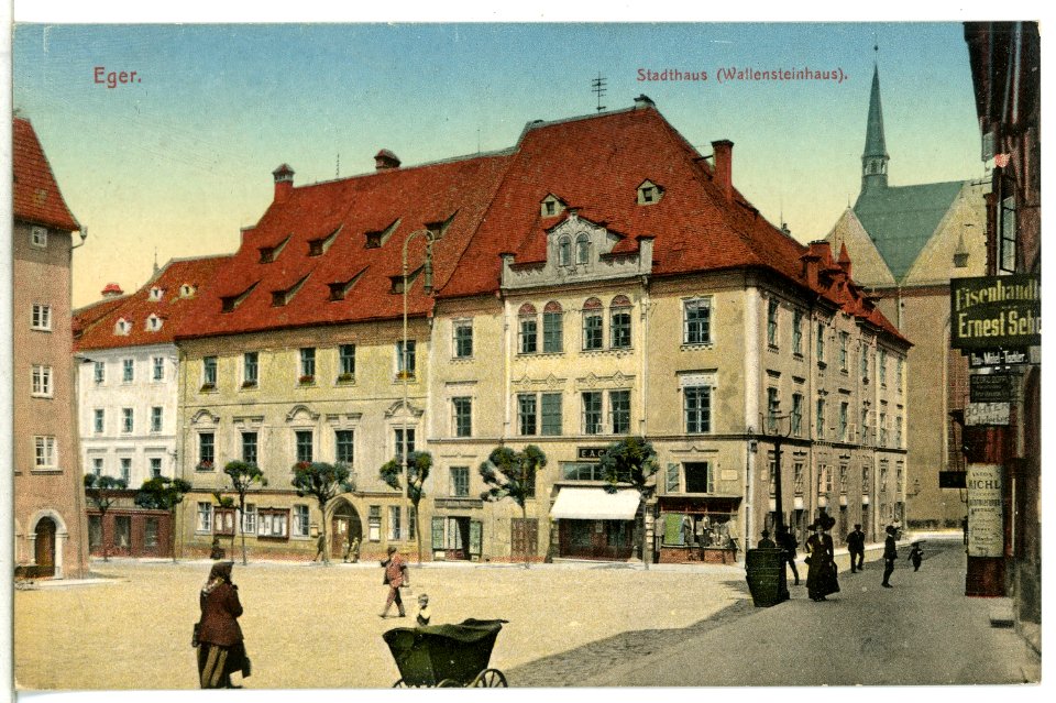 13400-Eger-1911-Stadthaus - Wallenstein-Haus-Brück & Sohn Kunstverlag