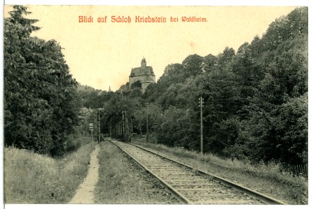 12796-Waldheim-1911-Blick auf Schloß Kriebstein-Brück & Sohn Kunstverlag
