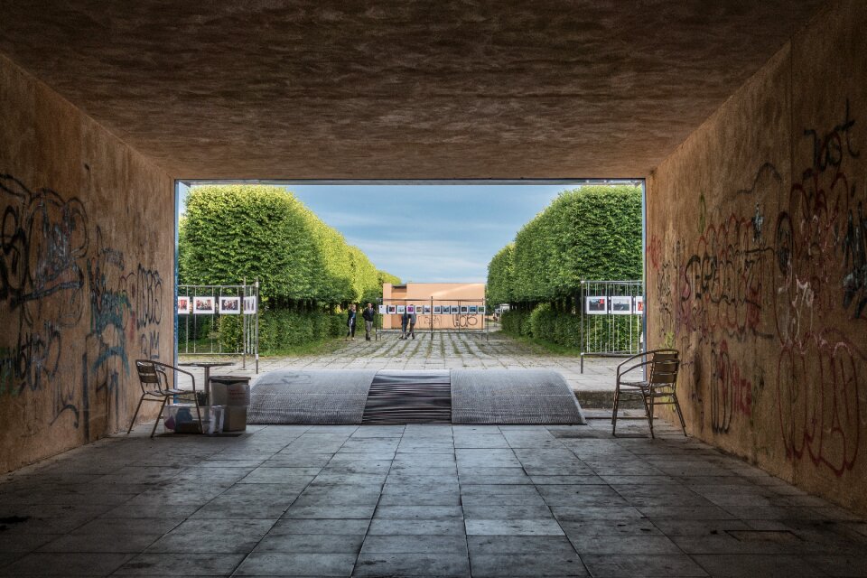 Architecture garden perspective