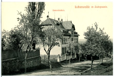13302-Lichtenwalde-1911-Gemeindeschule-Brück & Sohn Kunstverlag