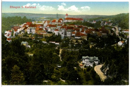 15428-Elbogen-1913-Blick auf Elbogen-Brück & Sohn Kunstverlag