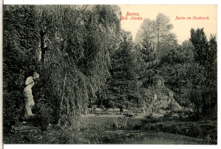 13059-Borna-1911-Partie im Stadtpark-Brück & Sohn Kunstverlag