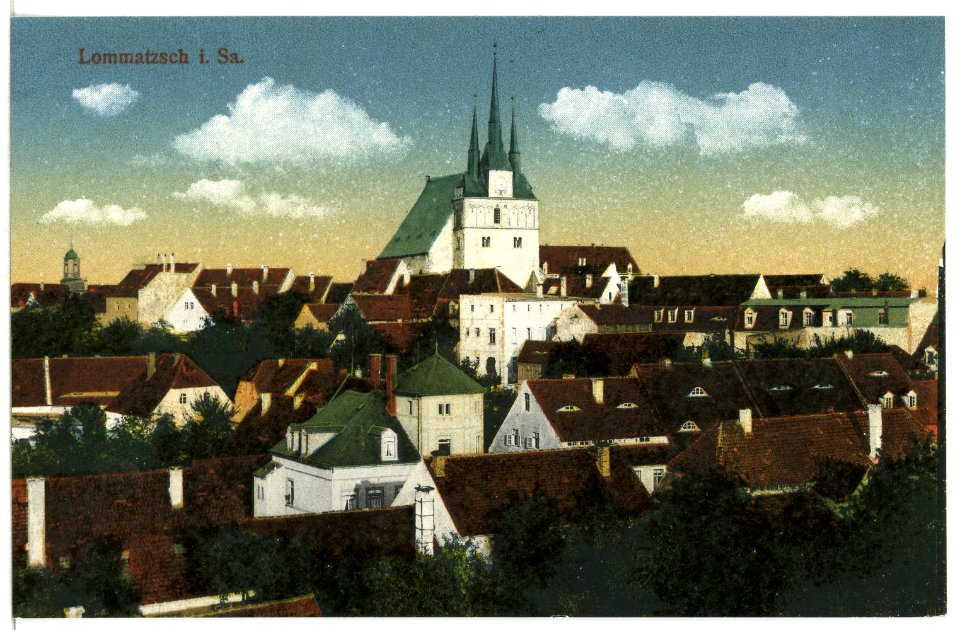 12834-Lommatzsch-1911-Blick auf Lommatzsch-Brück & Sohn Kunstverlag