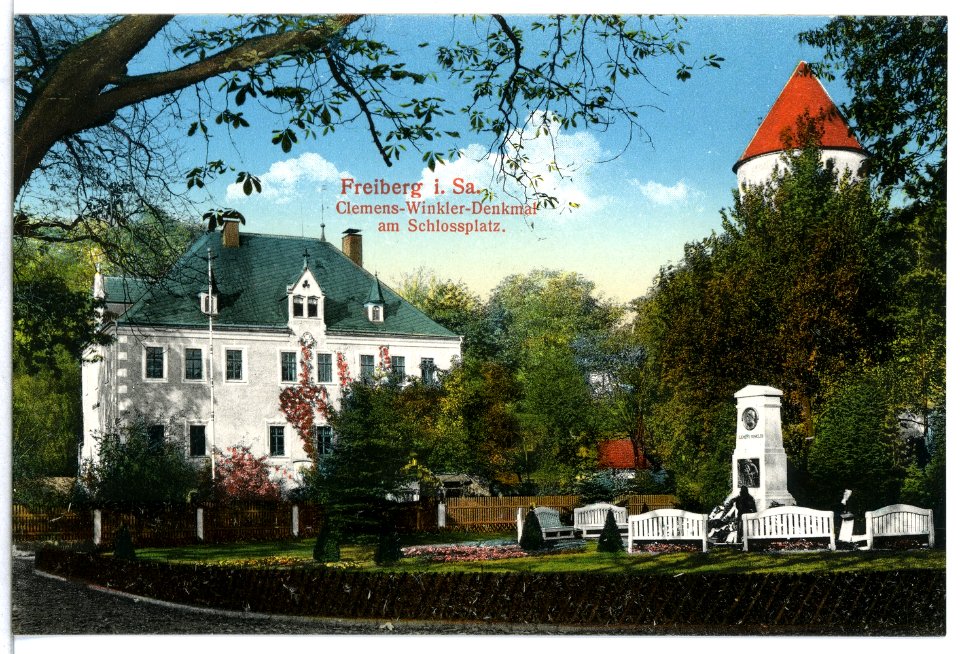 15330-Freiberg-1913-Clemens-Winkler-Denkmal-Brück & Sohn Kunstverlag