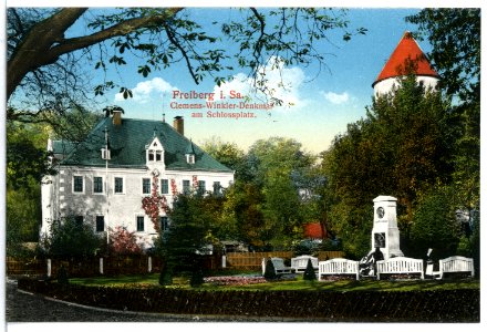 15330-Freiberg-1913-Clemens-Winkler-Denkmal-Brück & Sohn Kunstverlag