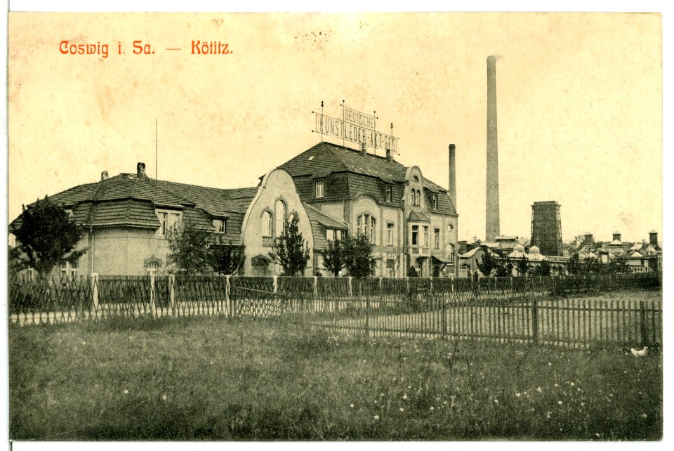 13305-Coswig-1911-Kunstlederfabrik - Kötitz-Brück & Sohn Kunstverlag