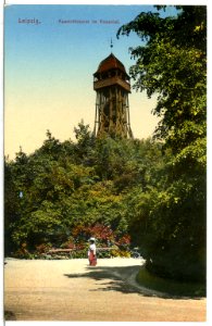 13416-Leipzig-1911-Aussichtsturm im Rosental-Brück & Sohn Kunstverlag