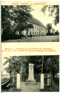 15225-Kesselsdorf-1912-Oberer Gasthof - Denkmal an die Schlacht-Brück & Sohn Kunstverlag