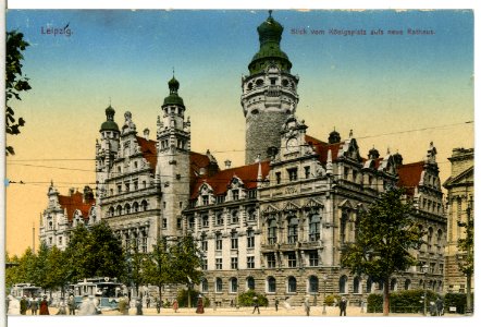 13415-Leipzig-1911-Neues Rathaus-Brück & Sohn Kunstverlag