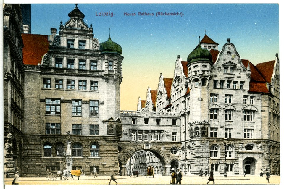 13426-Leipzig-1911-Neues Rathaus-Brück & Sohn Kunstverlag
