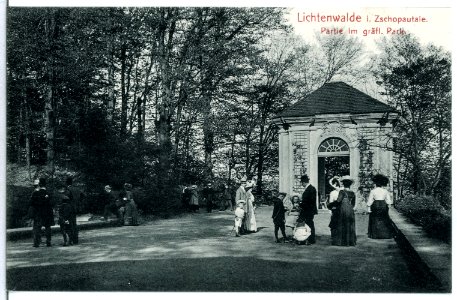 13220-Lichtenwalde-1911-Partie im gräflichen Park-Brück & Sohn Kunstverlag