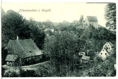 13406-Scharfenstein-1911-Schloß-Brück & Sohn Kunstverlag