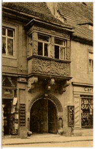 12599-Pirna-1911-Erker und Portal in der Schloßstraße-Brück & Sohn Kunstverlag