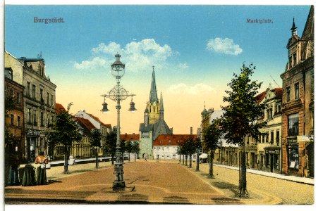 15197-Burgstädt-1912-Marktplatz-Brück & Sohn Kunstverlag