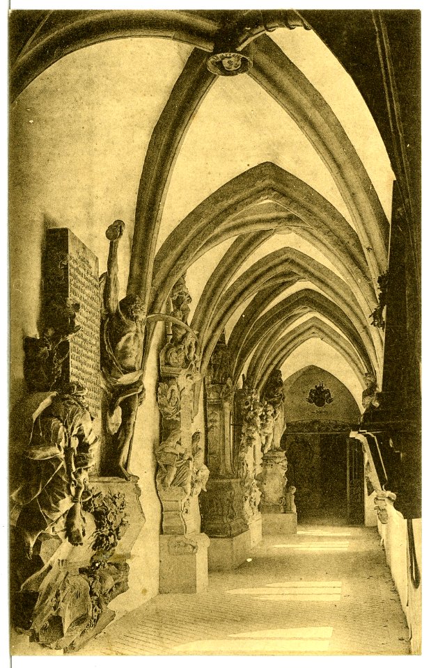 12589-Meißen-1911-Grabmal in den Kreuzgängen des Franziskaner-Klosters-Brück & Sohn Kunstverlag