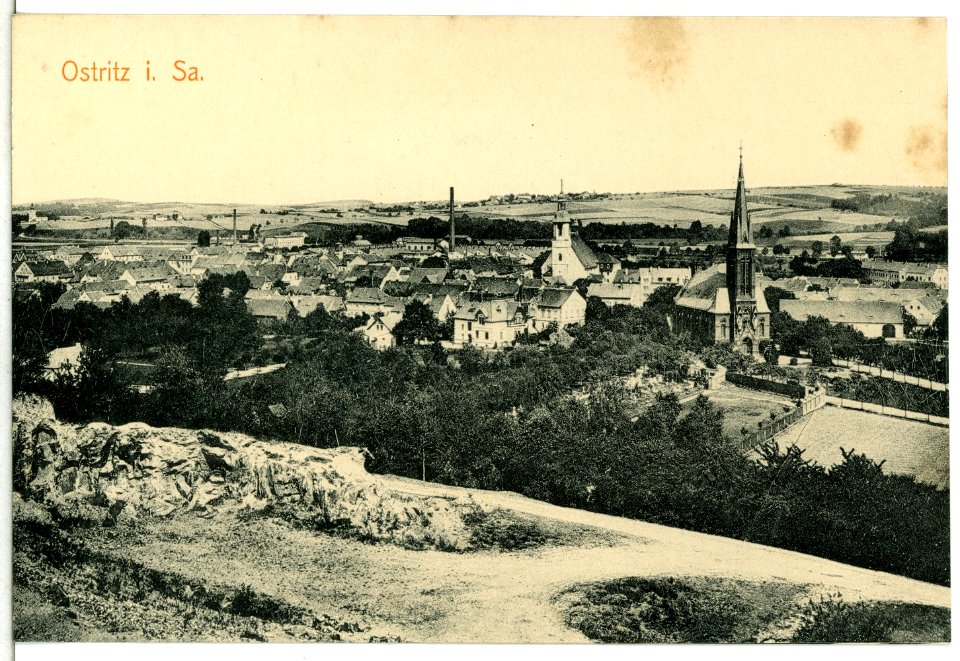 15180-Ostritz-1912-Blick auf Ostritz-Brück & Sohn Kunstverlag