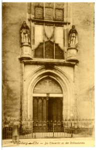 12984-Wittenberg-1911-Die Thesentür an der Schloßkirche-Brück & Sohn Kunstverlag
