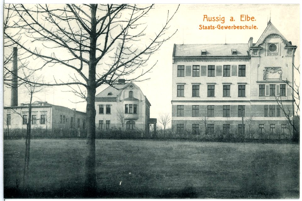 15419-Aussig-1913-Staatsgewerbeschule-Brück & Sohn Kunstverlag