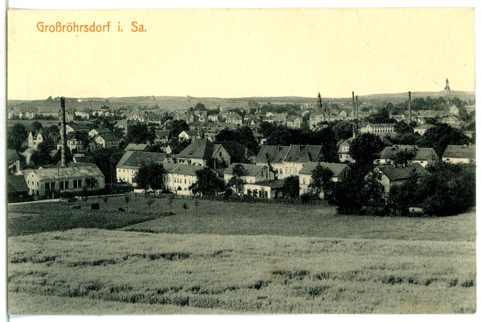 15165-Großröhrsdorf-1912-Blick auf den Ort-Brück & Sohn Kunstverlag