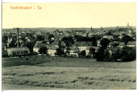 15165-Großröhrsdorf-1912-Blick auf den Ort-Brück & Sohn Kunstverlag