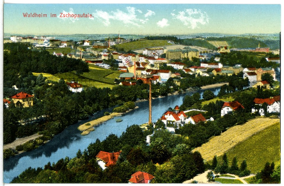 15218-Waldheim-1912-Blick auf Waldheim-Brück & Sohn Kunstverlag