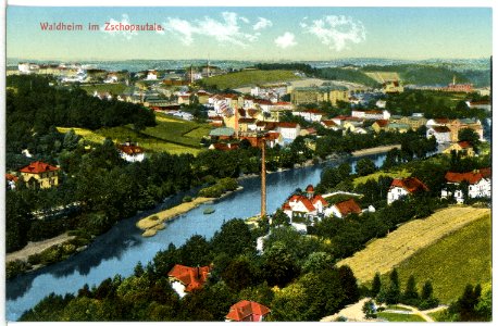 15218-Waldheim-1912-Blick auf Waldheim-Brück & Sohn Kunstverlag