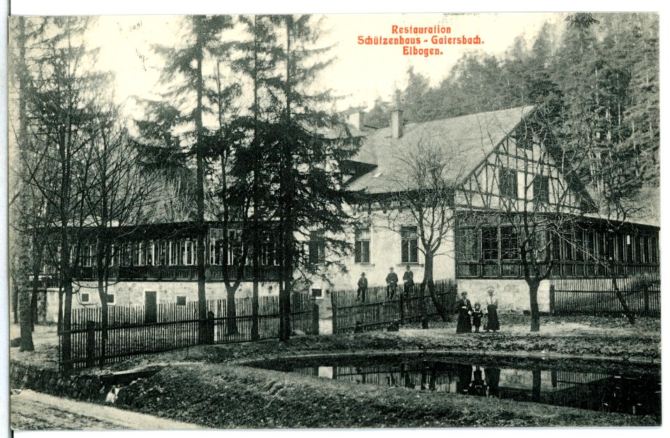 13103-Elbogen-1911-Restauration Schützenhaus Gaiersbach-Brück & Sohn Kunstverlag