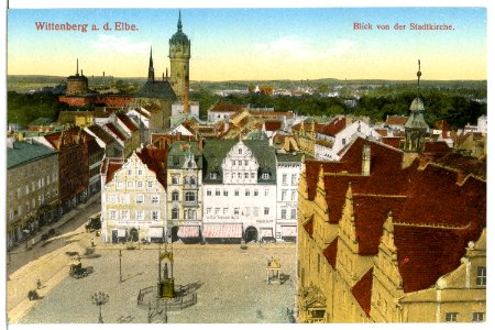 15162-Wittenberg-1912-Blick von der Stadtkirche-Brück & Sohn Kunstverlag
