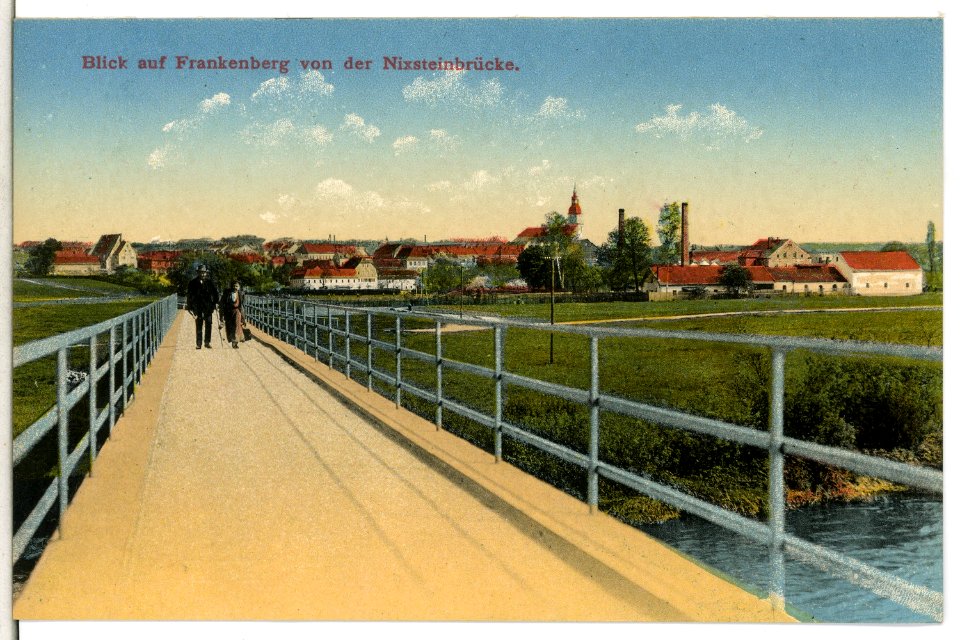 13296-Frankenberg-1911-Nixsteinbrücke-Brück & Sohn Kunstverlag