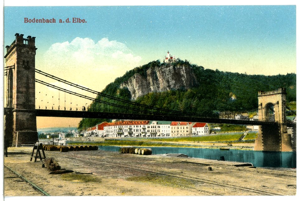 15215-Bodenbach-1912-Brücke-Brück & Sohn Kunstverlag