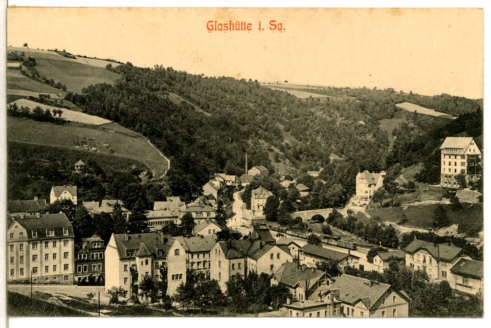 12520-Glashütte-1911-Blick auf Glashütte-Brück & Sohn Kunstverlag