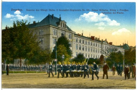 15170-Dresden-1912-2. Königlich Sächsisches Grenadier-Regiment Nr. 101 Kaiser Wilhelm- Kaserne-Brück & Sohn Kunstverlag
