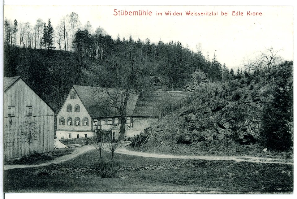 13129-Edle Krone-1911-Stübemühle im Wildem Weißeritztal-Brück & Sohn Kunstverlag
