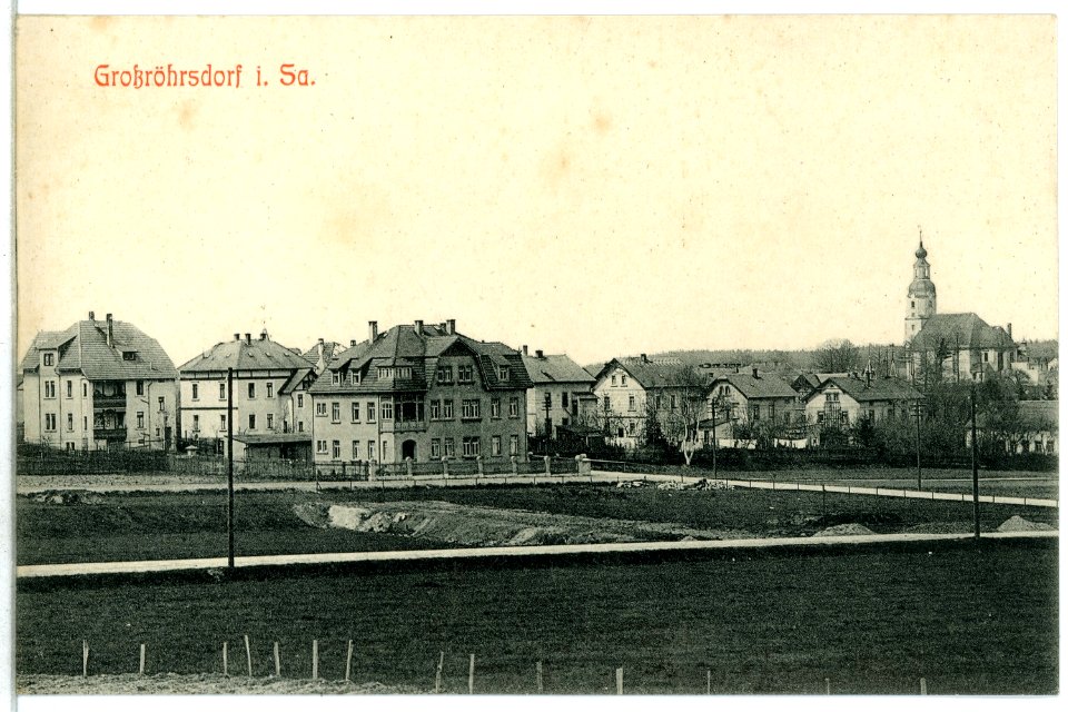 13006-Großröhrsdorf-1911-Blick auf Großröhrsdorf-Brück & Sohn Kunstverlag