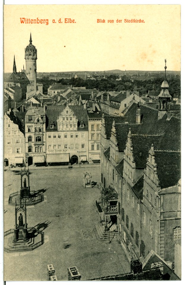 12890-Wittenberg-1911-Blick von der Stadtkirche-Brück & Sohn Kunstverlag