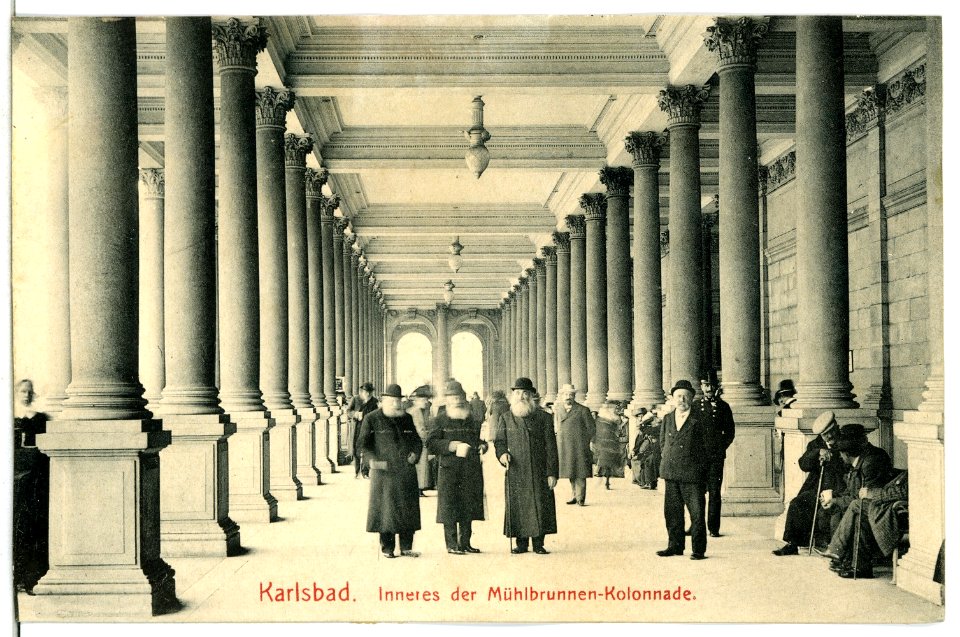 13315-Karlsbad-1911-Inneres der Mühlbrunnen - Kolonnade-Brück & Sohn Kunstverlag