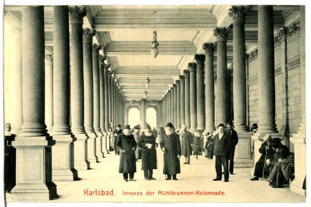 13315-Karlsbad-1911-Inneres der Mühlbrunnen - Kolonnade-Brück & Sohn Kunstverlag photo