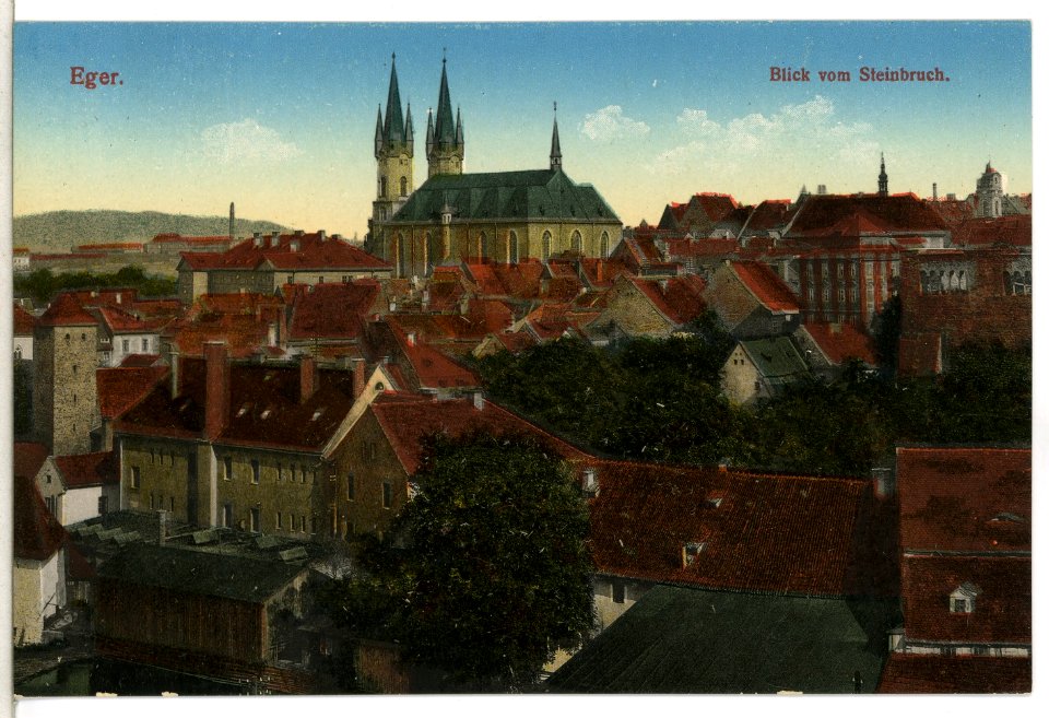 13387-Eger-1911-Blick vom Steinbruch-Brück & Sohn Kunstverlag